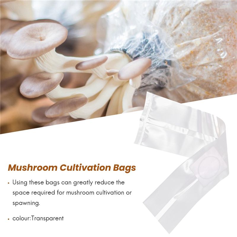 100Pcs Mushroom Growing Bag Sp - огляд і ціна Mushroom Spawn Bag