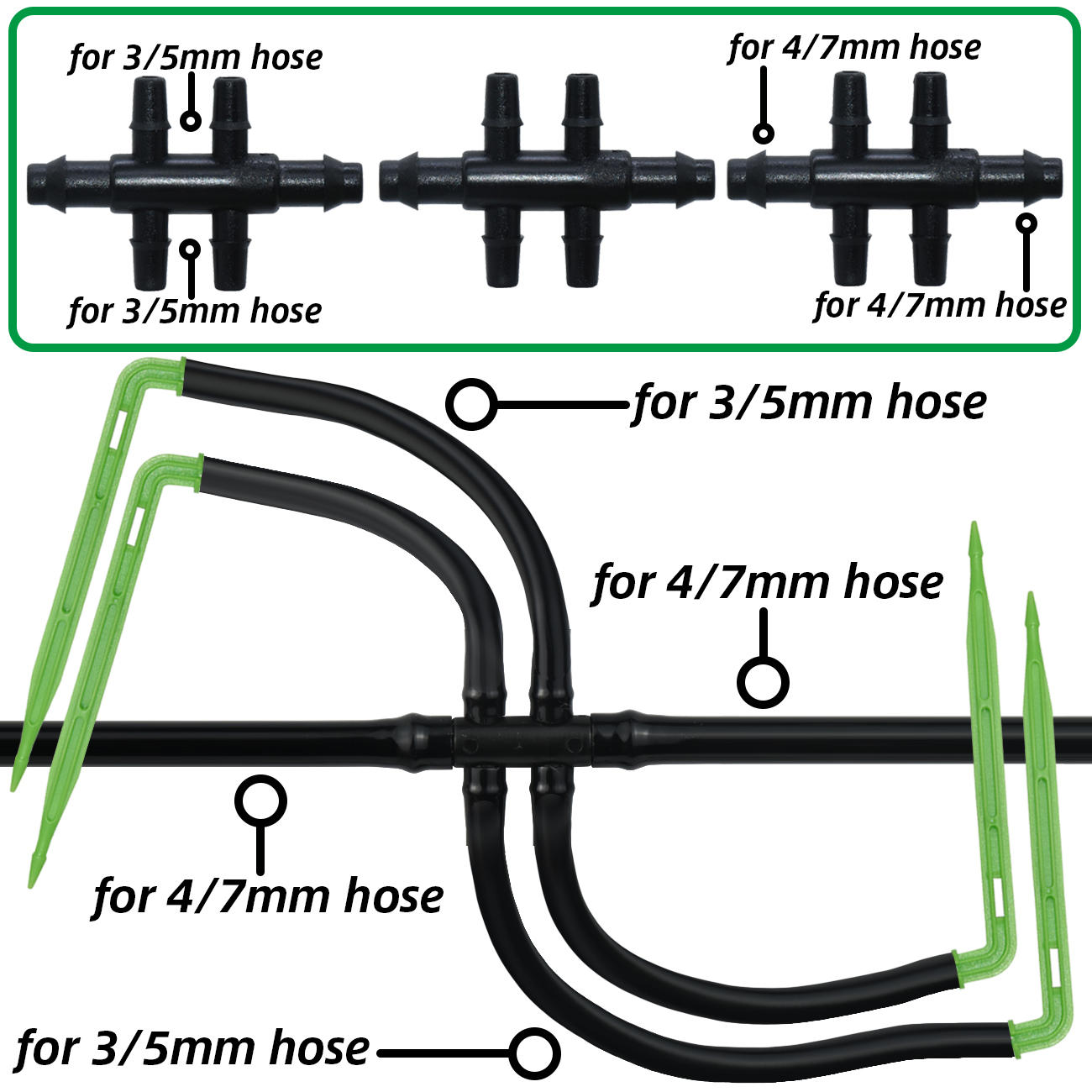 KESLA Garden 4/7mm to 3/5mm Ho - огляд і ціна Irrigation Drip Tape