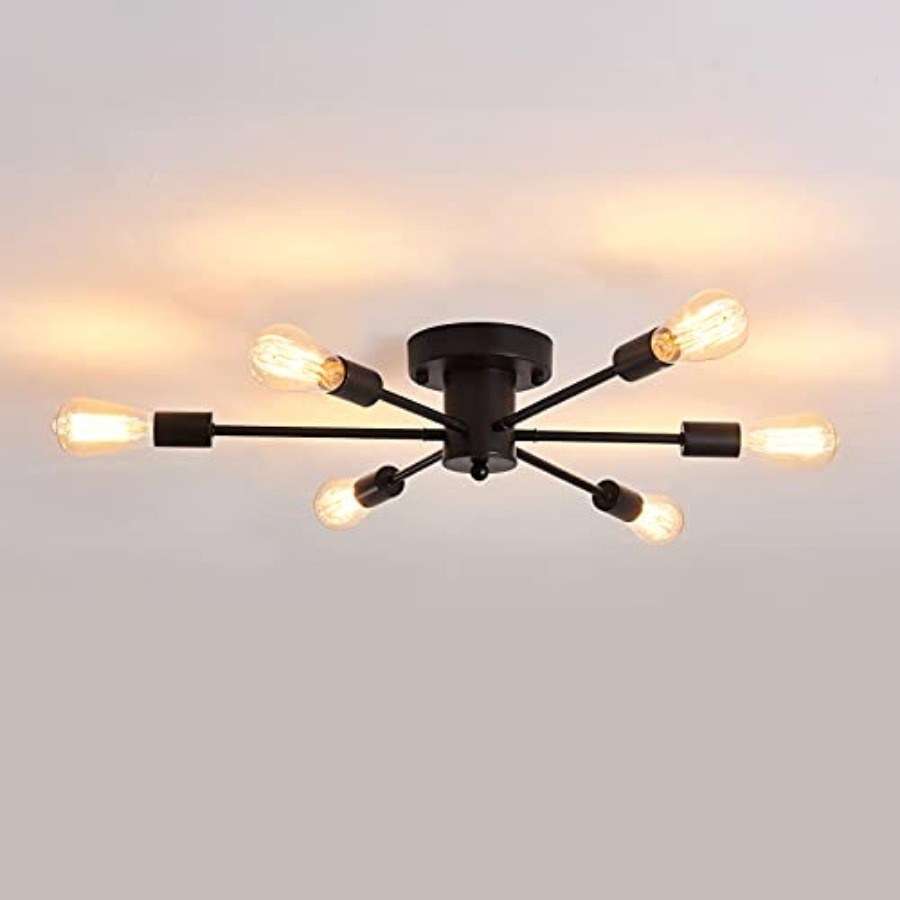 6 Lights Sputnik Semi Flush Mo - огляд і ціна Farming & Agriculture Word Stacks