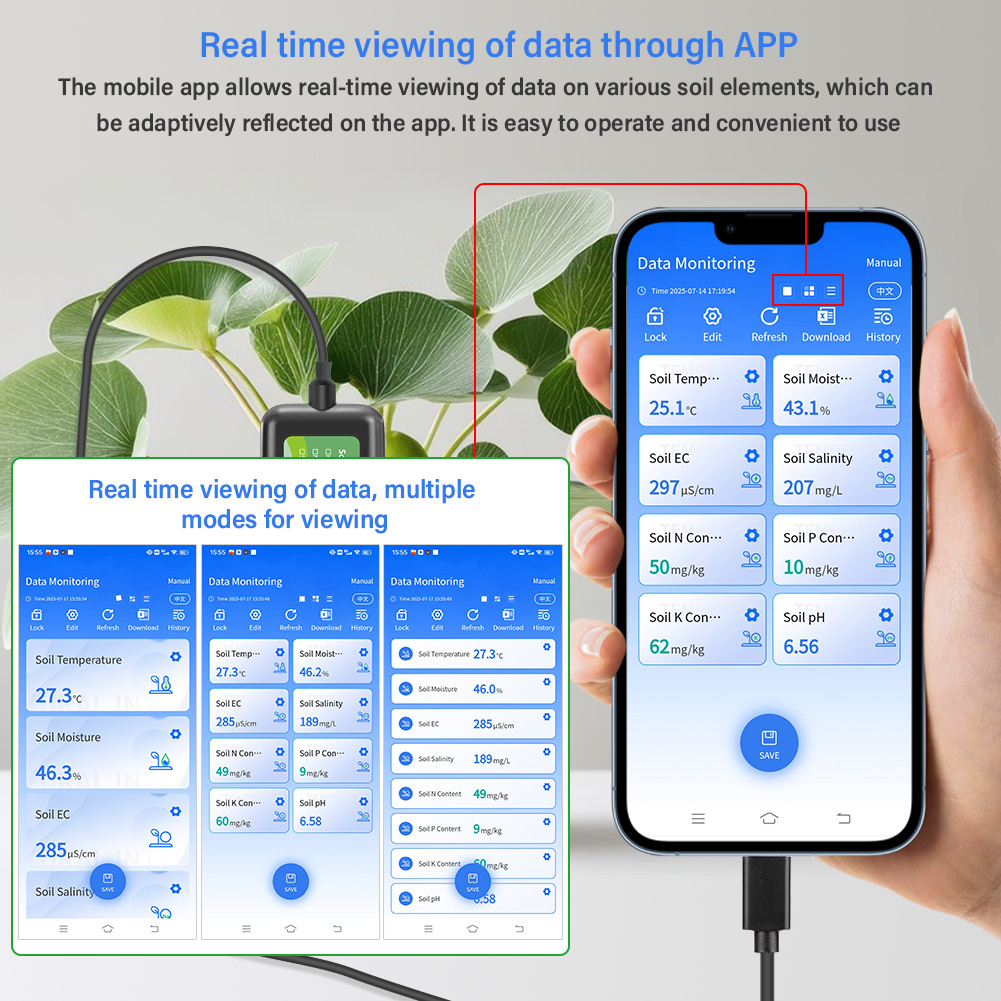 Soil Sensor 8 in 1 for Agricul - огляд і ціна Precision Farming Smart Agriculture