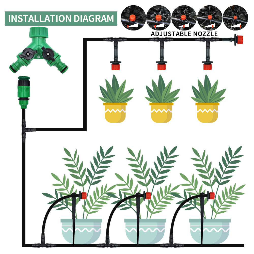 Greenhouse 15M-30M DIY Drip Ir - огляд і ціна Irrigation Drip Tape