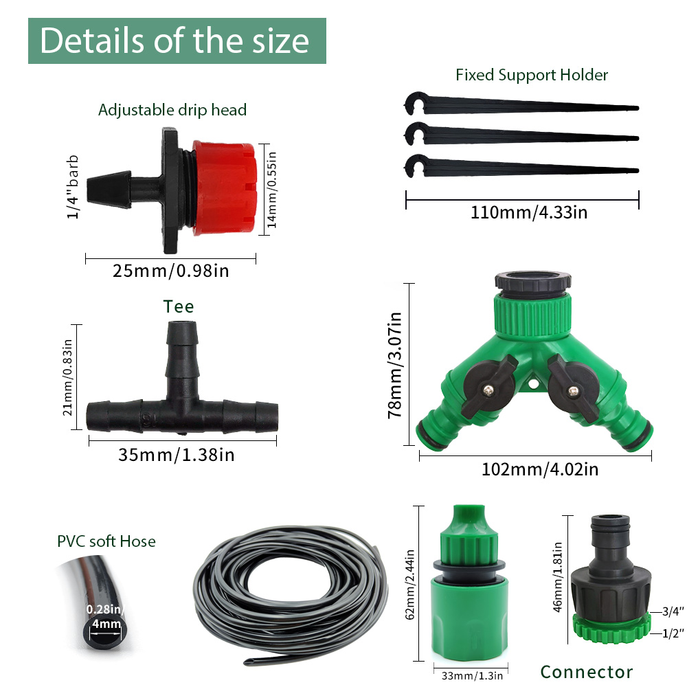 Greenhouse 15M-30M DIY Drip Ir - огляд і ціна Irrigation Drip Tape